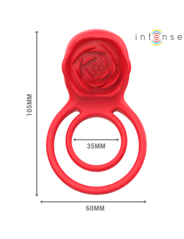 INTENSE - GAIL STIMOLATORE ROSE 10 VIBRAZIONI ROSSO TELECOMANDO