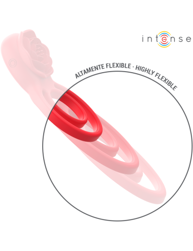 INTENSE - GAIL STIMOLATORE ROSE 10 VIBRAZIONI ROSSO TELECOMANDO