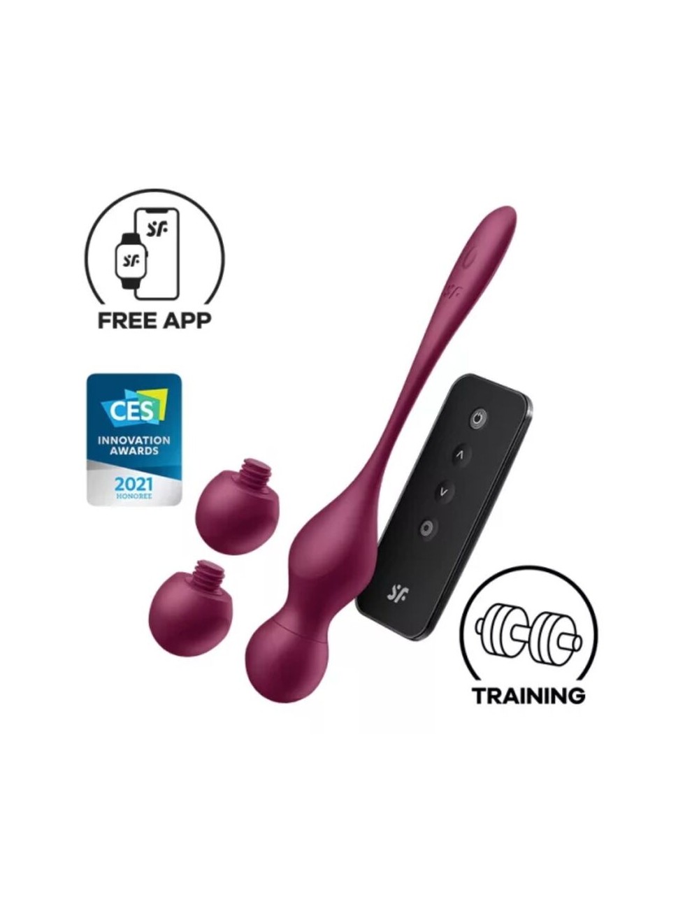 SATISFYER - LOVE BIRDS VARY SFERE VIBRANTI APP GRATUITA WINE ROSSO SATISFYER - LOVE BIRDS VARY SFERE VIBRANTI APP GRATUITA WINE ROSSO