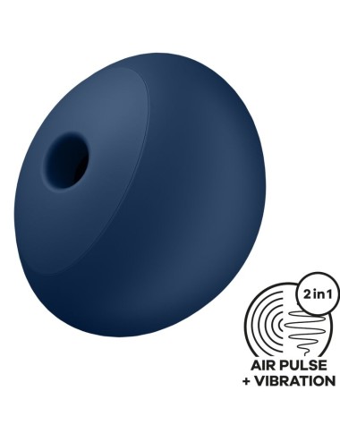 SATISFYER - AIR POWER 4 STIMOLATORE E VIBRATORE 12 VIBRAZIONI BLU