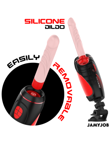 JAMYJOB - PYSTON BASE MASTURBATORE AUTOMATICO CON DILDO TELECOMANDO