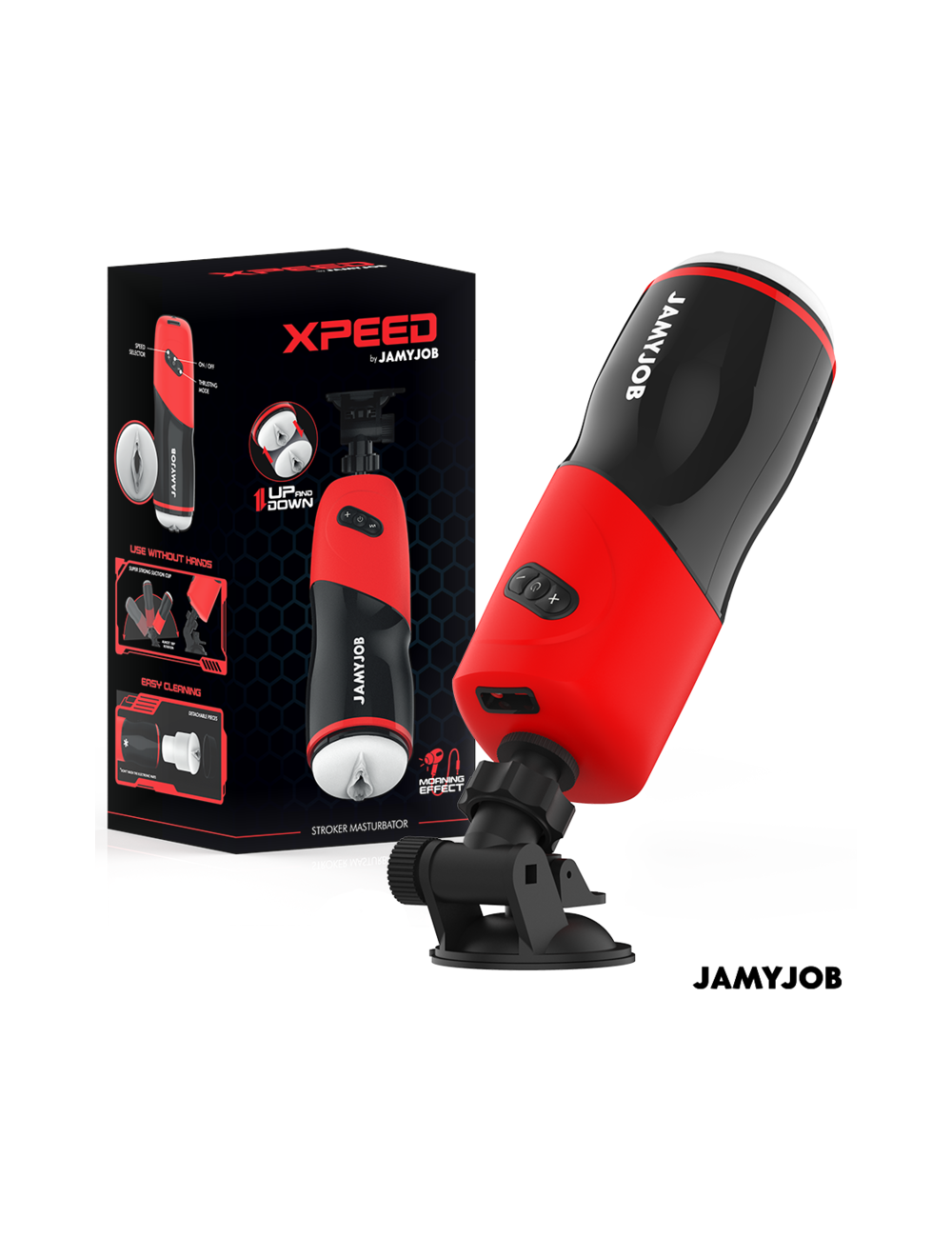 JAMYJOB - MASTURBATORE VAGINALE AUTOMATICO XPEED 5 MODALITÀ DI ASPIRAZIONE JAMYJOB - MASTURBATORE VAGINALE AUTOMATICO XPEED 5 MODALITÀ DI ASPIRAZIONE