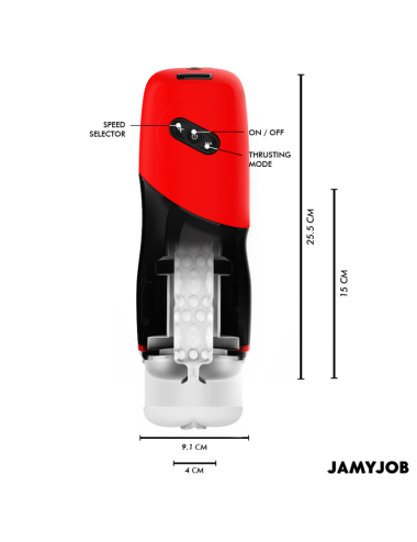 JAMYJOB - MASTURBATORE VAGINALE AUTOMATICO XPEED 5 MODALITÀ DI ASPIRAZIONE