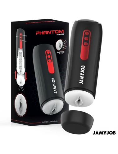 JAMYJOB - MASTURBATORE VAGINA AUTOMATICO PHANTOM 5 MODALITÀ DI ASPIRAZIONE E SPINTA