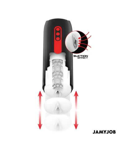 JAMYJOB - MASTURBATORE VAGINA AUTOMATICO PHANTOM 5 MODALITÀ DI ASPIRAZIONE E SPINTA
