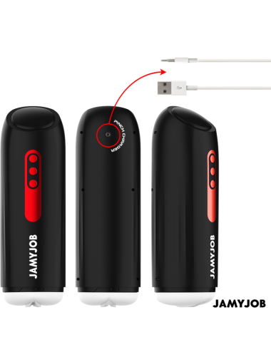 JAMYJOB - MASTURBATORE VAGINA AUTOMATICO PHANTOM 5 MODALITÀ DI ASPIRAZIONE E SPINTA