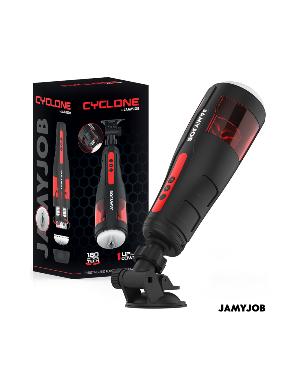 JAMYJOB - MASTURBATORE VAGINALE AUTOMATICO STORM 10 MODALITÀ DI ASPIRAZIONE E SPINTA JAMYJOB - MASTURBATORE VAGINALE AUTOMATICO STORM 10 MODALITÀ DI ASPIRAZIONE E SPINTA