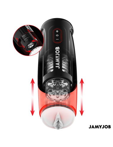JAMYJOB - MASTURBATORE VAGINALE AUTOMATICO CYCLONE 10 MODALITÀ DI ASPIRAZIONE E SPINTA