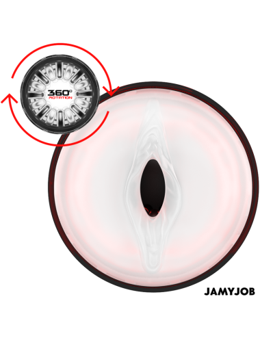 JAMYJOB - MASTURBATORE VAGINALE AUTOMATICO CYCLONE 10 MODALITÀ DI ASPIRAZIONE E SPINTA