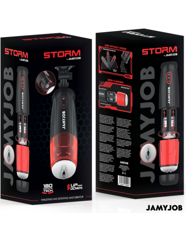 JAMYJOB - MASTURBATORE VAGINALE AUTOMATICO CYCLONE 10 MODALITÀ DI ASPIRAZIONE E SPINTA