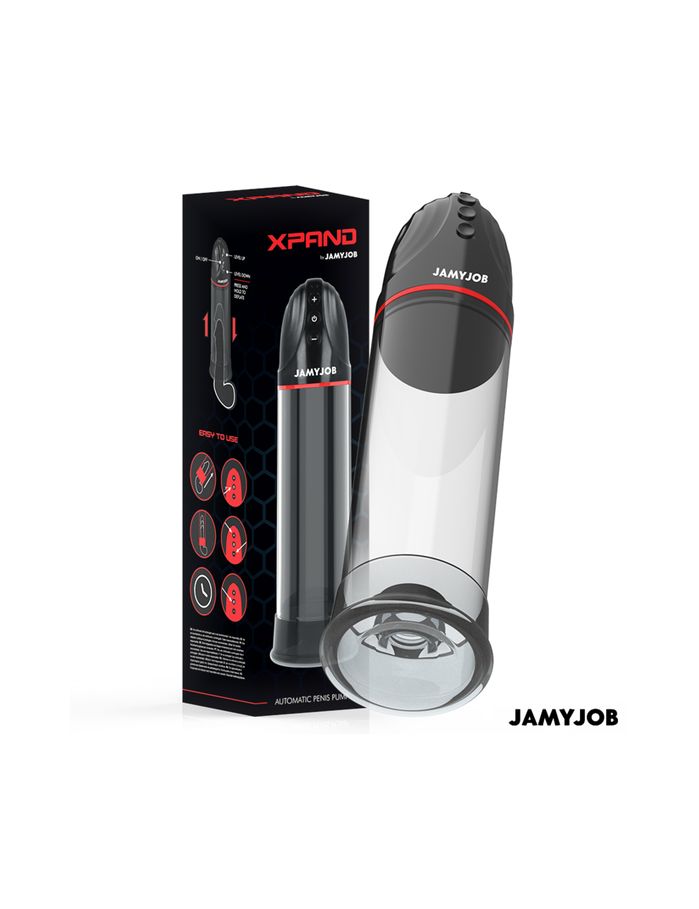 JAMYJOB - POMPA AUTOMATICA XPAND 3 LIVELLI DI ASPIRAZIONE GRIGIO