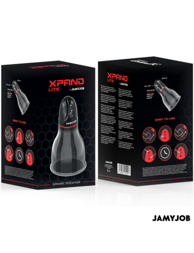 JAMYJOB - POMPA AUTOMATICA PER TESTICOLI XPAND LITE 3 LIVELLI DI ASPIRAZIONE GRIGIO
