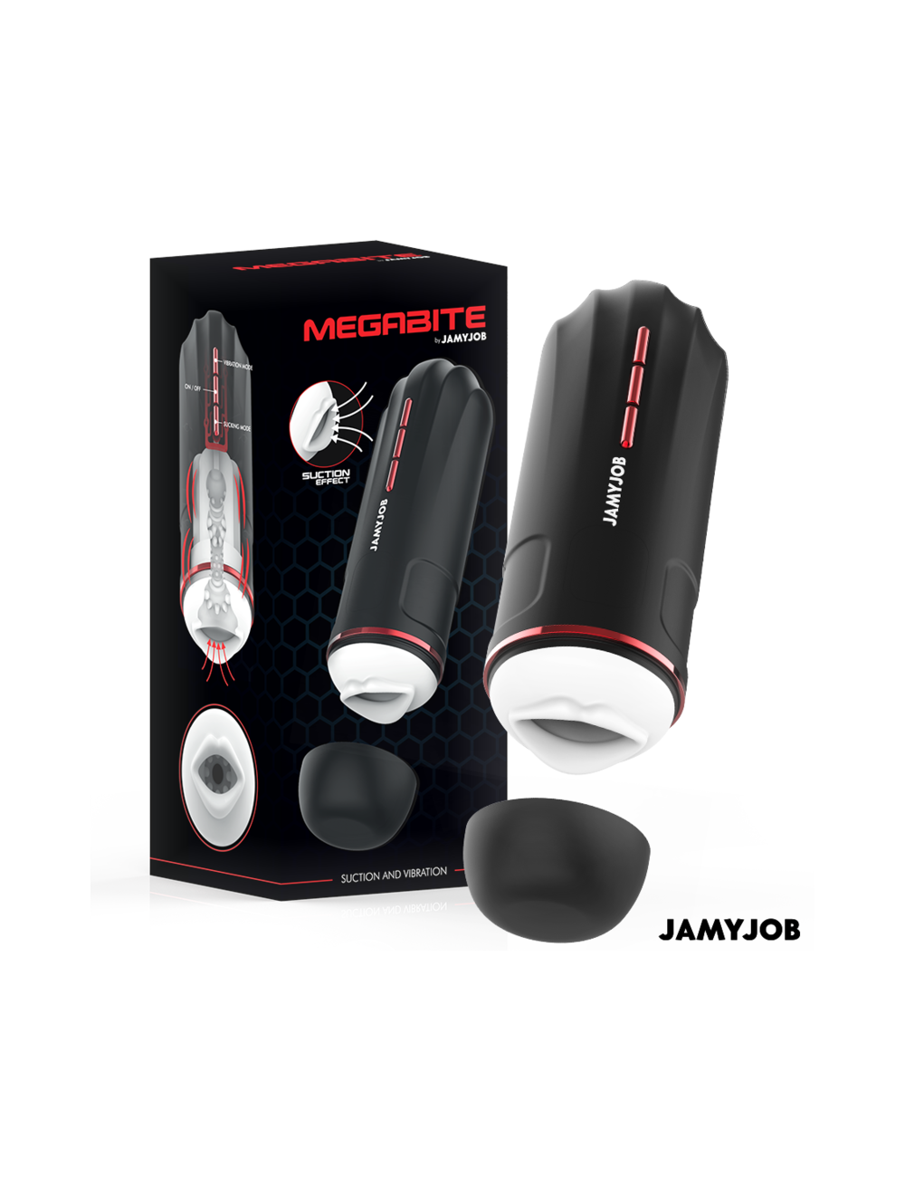 JAMYJOB - MEGABITE MASTURBATORE AUTOMATICO PER LA BOCCA 5 MODALITÀ DI ASPIRAZIONE E VIBRAZIONE JAMYJOB - MEGABITE MASTURBATORE AUTOMATICO PER LA BOCCA 5 MODALITÀ DI ASPIRAZIONE E VIBRAZIONE