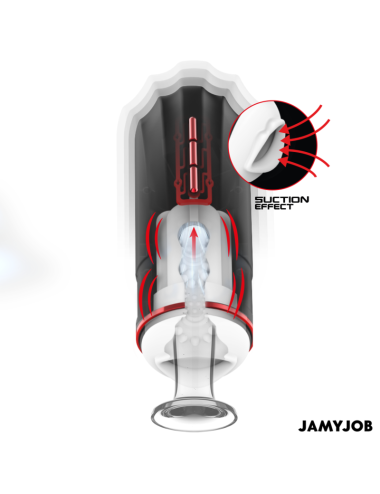 JAMYJOB - MEGABITE MASTURBATORE AUTOMATICO PER LA BOCCA 5 MODALITÀ DI ASPIRAZIONE E VIBRAZIONE