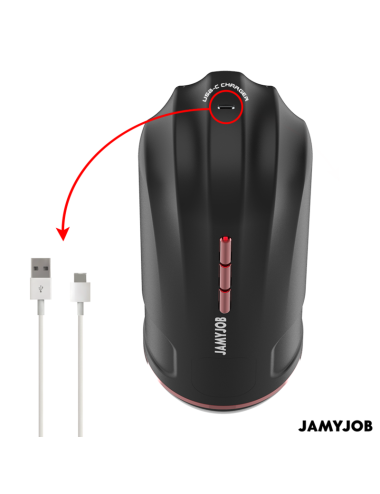 JAMYJOB - MEGABITE MASTURBATORE AUTOMATICO PER LA BOCCA 5 MODALITÀ DI ASPIRAZIONE E VIBRAZIONE
