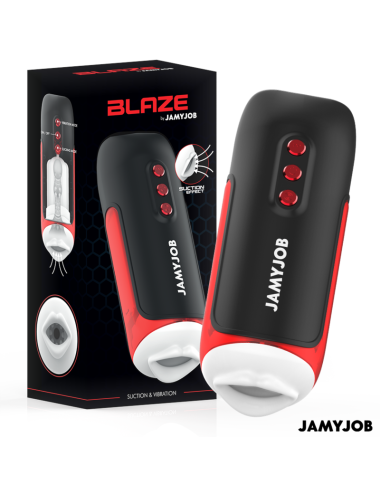 JAMYJOB - BLAZE MASTURBATORE AUTOMATICO PER BOCCA 5 MODALITÀ DI ASPIRAZIONE E VIBRAZIONE