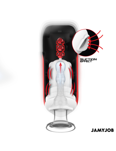 JAMYJOB - BLAZE MASTURBATORE AUTOMATICO PER BOCCA 5 MODALITÀ DI ASPIRAZIONE E VIBRAZIONE