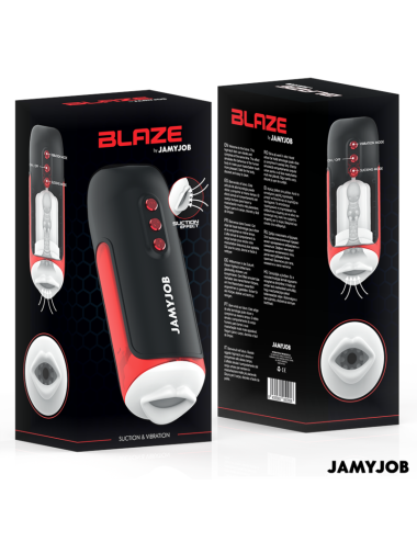 JAMYJOB - BLAZE MASTURBATORE AUTOMATICO PER BOCCA 5 MODALITÀ DI ASPIRAZIONE E VIBRAZIONE