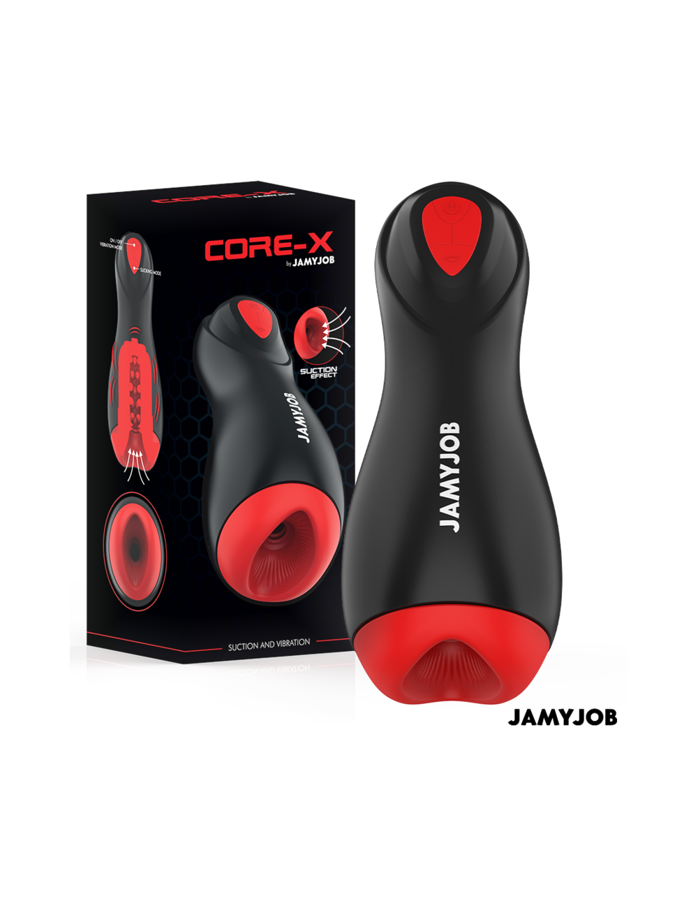 JAMYJOB - MASTURBATORE AUTOMATICO CORE-X 5 MODALITÀ DI ASPIRAZIONE E VIBRAZIONE JAMYJOB - MASTURBATORE AUTOMATICO CORE-X 5 MODALITÀ DI ASPIRAZIONE E VIBRAZIONE