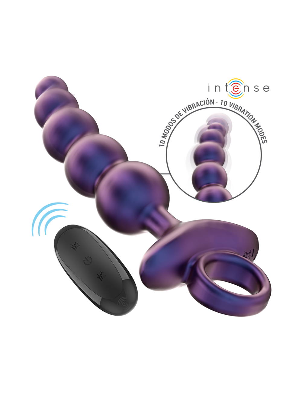 INTENSE - TITO VIBRANTE ANAL PLUG MODELLO 3 TELECOMANDO