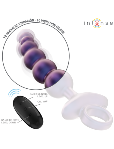 INTENSE - TITO VIBRANTE ANAL PLUG MODELLO 3 TELECOMANDO