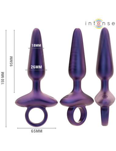 INTENSE - MARLON VIBRANTE ANAL PLUG MODELLO 4 TELECOMANDO