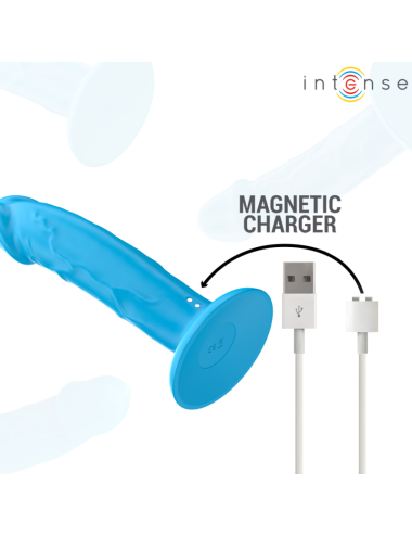 INTENSE - PHOEBE VIBRATORE REALISTICO 10 VIBRAZIONI BLU TELECOMANDO