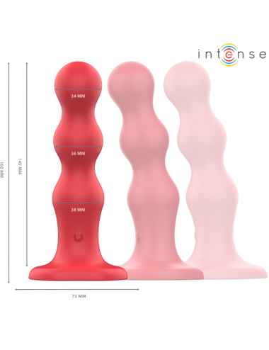 INTENSE - CODY VIBRATORE CON VENTOSA TELECOMANDO ROSSO