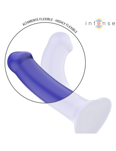 INTENSE - VICTORIA VIBRATORE CON VENTOSA 10 VIBRAZIONI BLU SCURO TELECOMANDO
