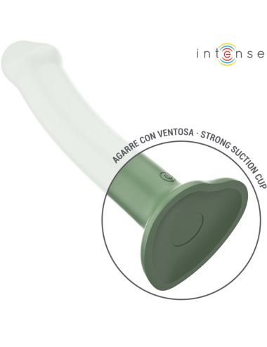 INTENSE - BECCA VIBRATORE CON VENTOSA 10 VIBRAZIONI TELECOMANDO VERDE