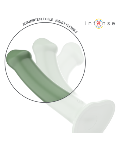 INTENSE - BECCA VIBRATORE CON VENTOSA 10 VIBRAZIONI TELECOMANDO VERDE
