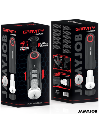 JAMYJOB - MASTURBATORE VAGINALE AUTOMATICO A GRAVITÀ 5 MODALITÀ DI ASPIRAZIONE