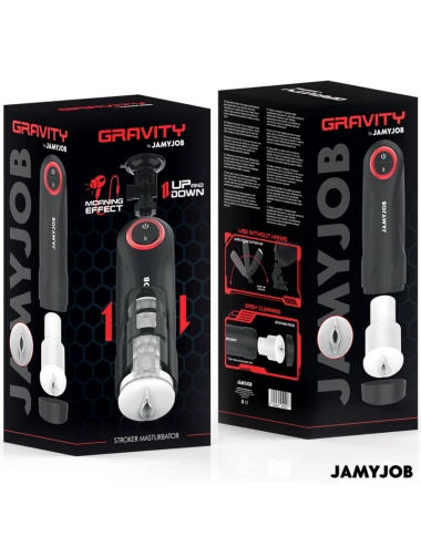 JAMYJOB - MASTURBATORE VAGINALE AUTOMATICO A GRAVITÀ 5 MODALITÀ DI ASPIRAZIONE