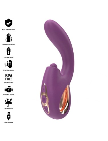 INTENSE - LALI MULTIFUNZIONE VIBRATORE PUNTO G TAPPING & THRUST & VIBRAZIONE VIOLA