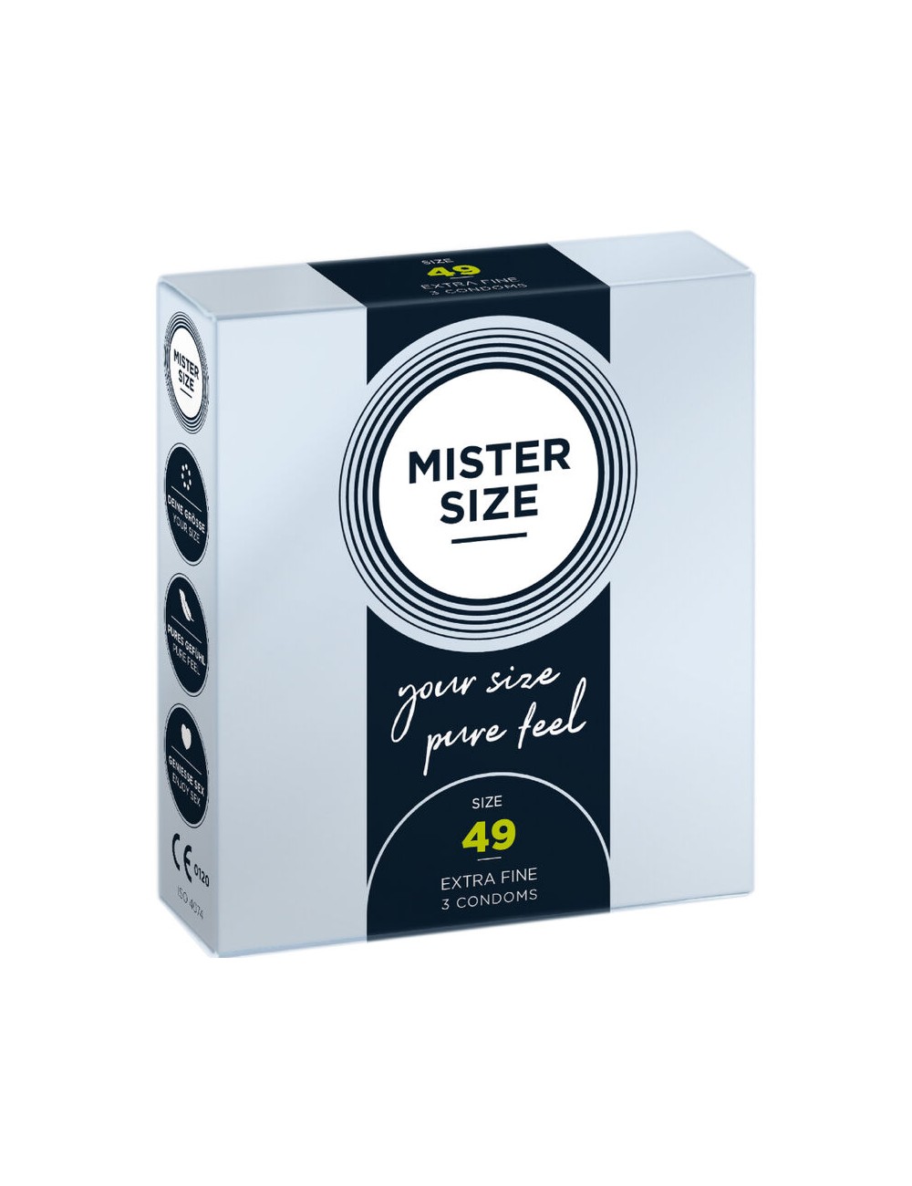 MISTER SIZE - PRESERVATIVO TAGLIA S 49 MM (3 UNITÀ)