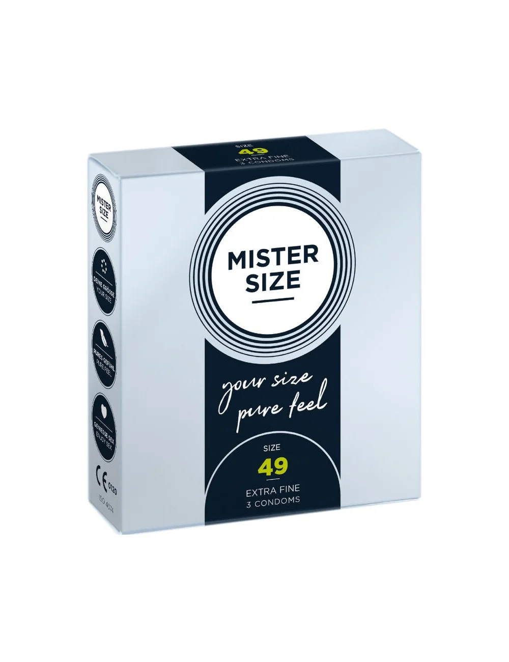 MISTER SIZE - PRESERVATIVO TAGLIA S 49 MM (3 UNITÀ) MISTER SIZE - PRESERVATIVO TAGLIA S 49 MM (3 UNITÀ)