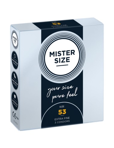 MISTER SIZE - PRESERVATIVO TAGLIA M 53 MM (3 UNITÀ)