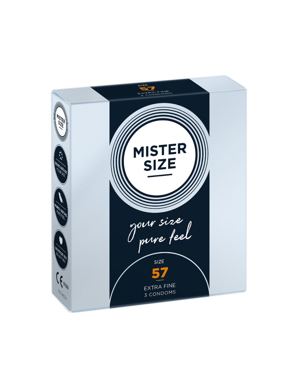MISTER SIZE - PRESERVATIVO TAGLIA L 57 MM (3 UNITÀ) MISTER SIZE - PRESERVATIVO TAGLIA L 57 MM (3 UNITÀ)