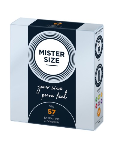 MISTER SIZE - PRESERVATIVO TAGLIA L 57 MM (3 UNITÀ)