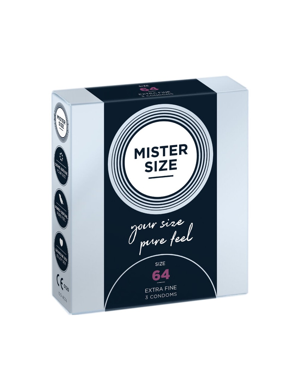 MISTER SIZE - PRESERVATIVI TAGLIA XXL 64 MM (3 UNITÀ) MISTER SIZE - PRESERVATIVI TAGLIA XXL 64 MM (3 UNITÀ)