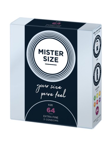 MISTER SIZE - PRESERVATIVI TAGLIA XXL 64 MM (3 UNITÀ)