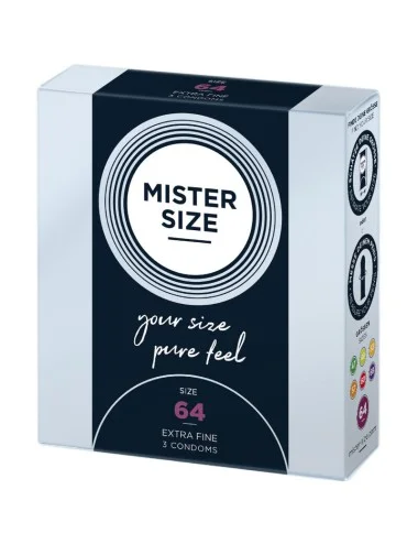 MISTER SIZE - PRESERVATIVI TAGLIA XXL 64 MM (3 UNITÀ)