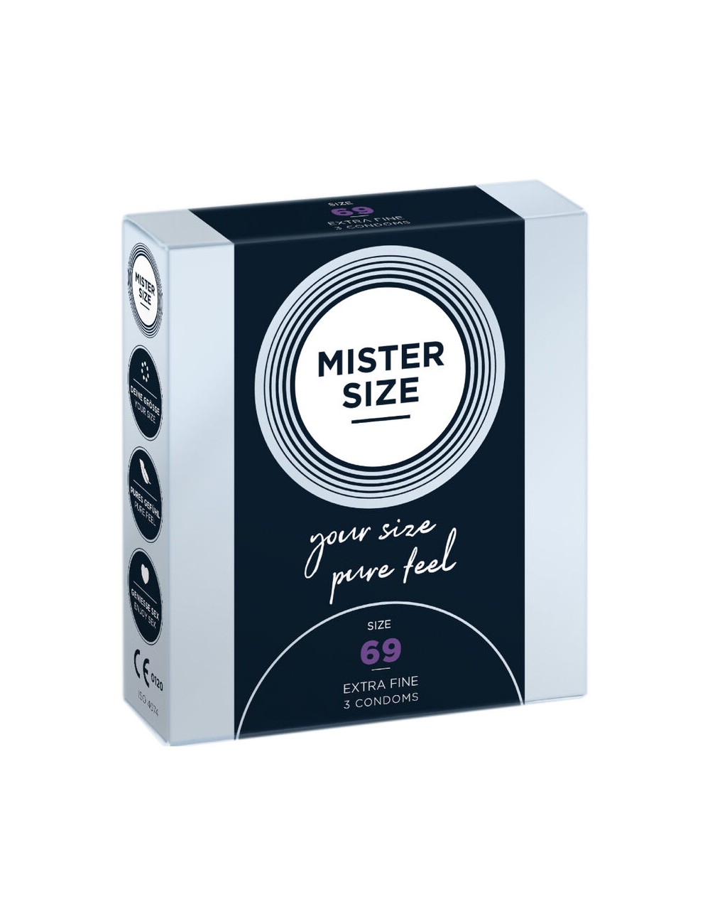 MISTER SIZE - PRESERVATIVI TAGLIA XXXL 69 MM (3 UNITÀ) MISTER SIZE - PRESERVATIVI TAGLIA XXXL 69 MM (3 UNITÀ)