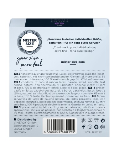 MISTER SIZE - PRESERVATIVI TAGLIA XXXL 69 MM (3 UNITÀ)
