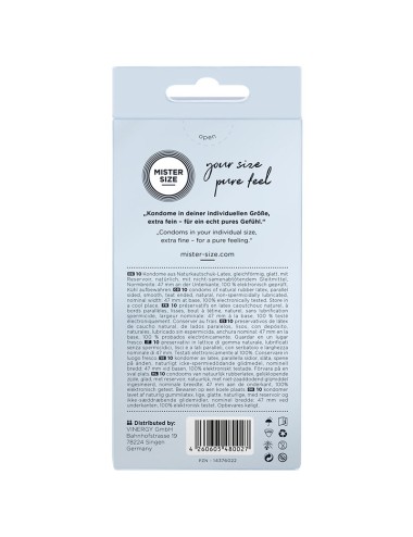 MISTER SIZE - PRESERVATIVI TAGLIA XS 47 MM (10 UNITÀ)