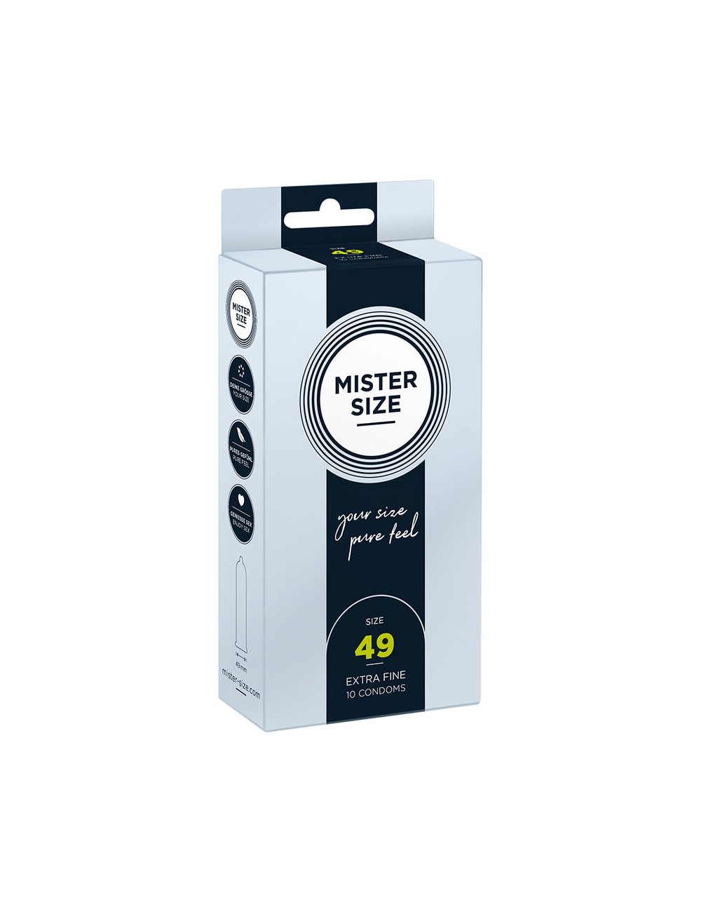 MISTER SIZE - PRESERVATIVO TAGLIA S 49 MM (10 UNITÀ) MISTER SIZE - PRESERVATIVO TAGLIA S 49 MM (10 UNITÀ)