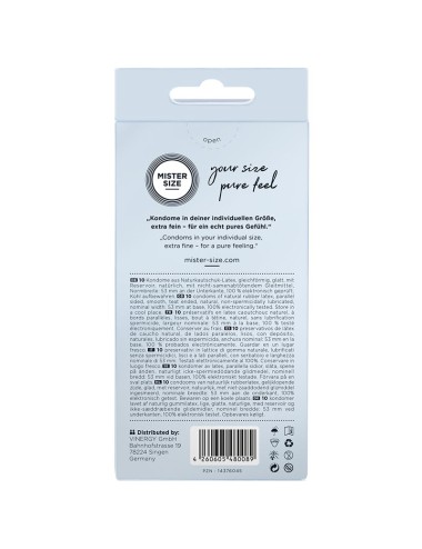 MISTER SIZE - PRESERVATIVO TAGLIA M 53 MM (10 UNITÀ)