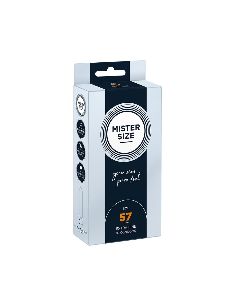 MISTER SIZE - PRESERVATIVO TAGLIA L 57 MM (10 UNITÀ) MISTER SIZE - PRESERVATIVO TAGLIA L 57 MM (10 UNITÀ)