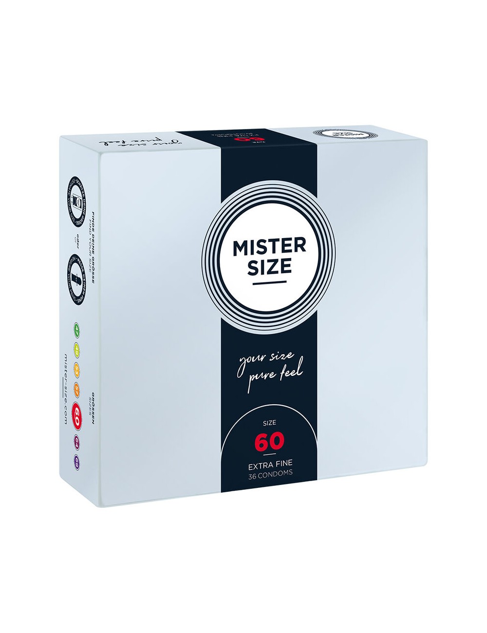 MISTER SIZE - PRESERVATIVO TAGLIA XL 60 MM (36 UNITÀ) MISTER SIZE - PRESERVATIVO TAGLIA XL 60 MM (36 UNITÀ)