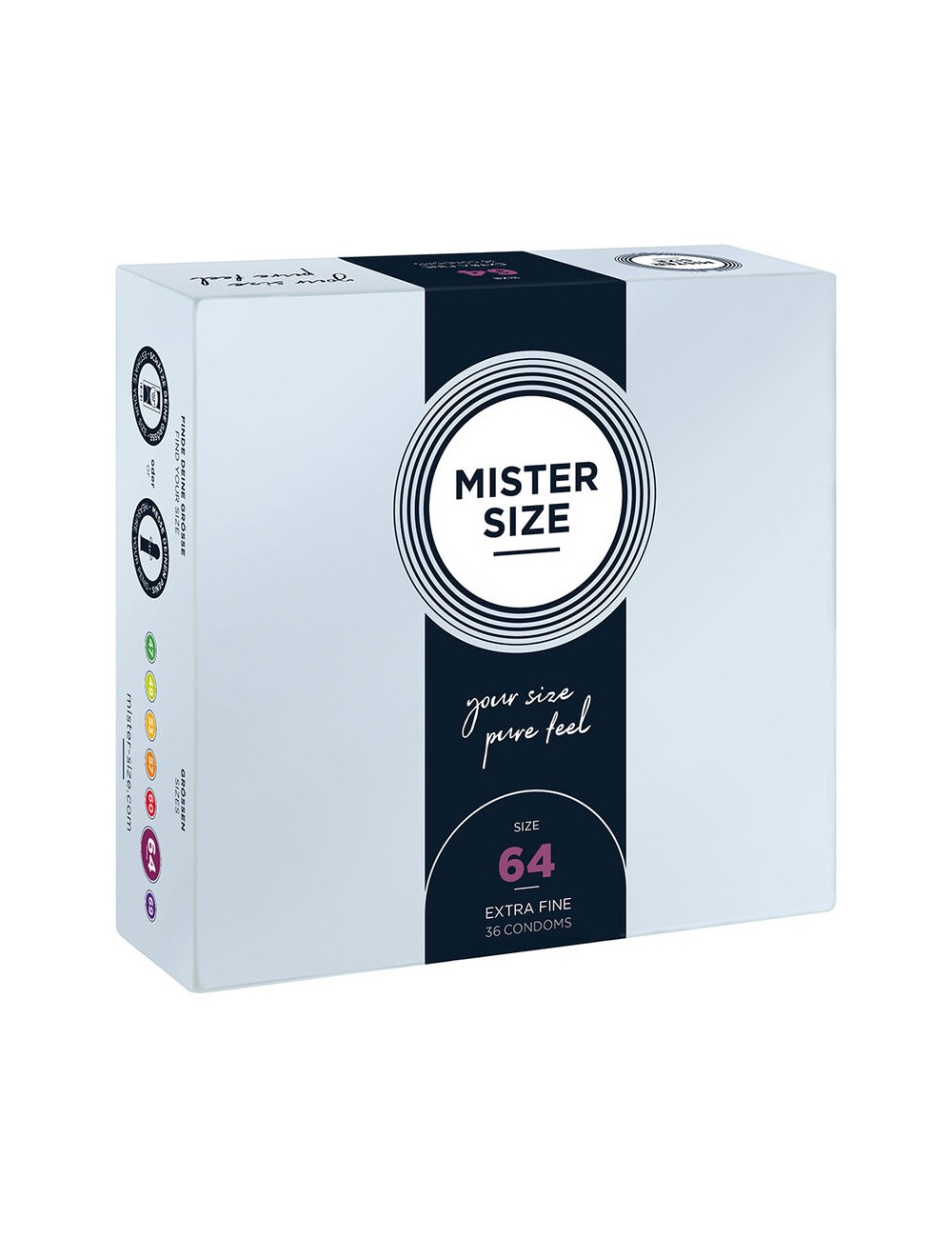 MISTER SIZE - PRESERVATIVI TAGLIA XXL 64 MM (36 UNITÀ)